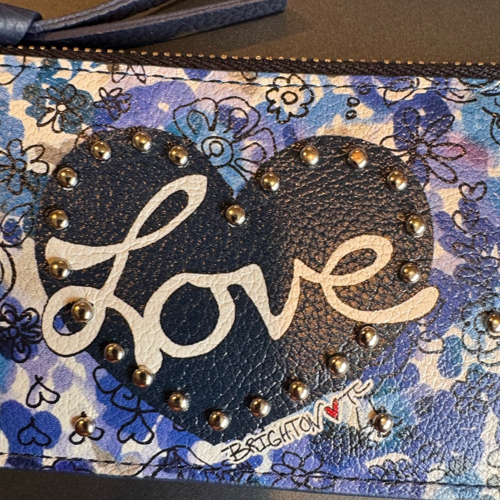 Brighton Card Holder/Wristlet Love Bouquet Pattern TOM CLANCY Design NWT - Picture 2 of 8
